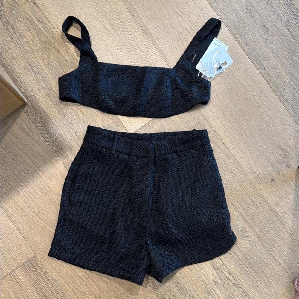 Commense Black High Waist Women Shorts